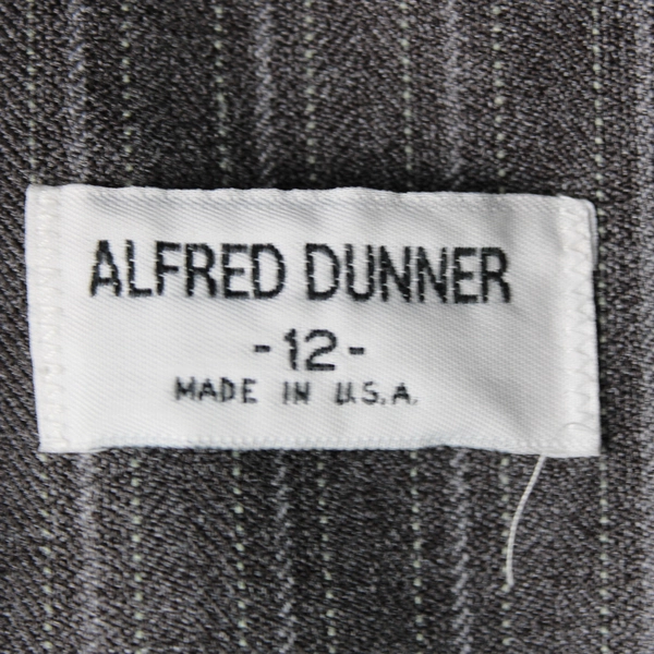 Alfred Dunner Gray Striped Suit Jacket Women's Size 12