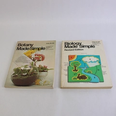 Lot of 2 Made Simple Books Biology & Botany Paperback Vintage Educational