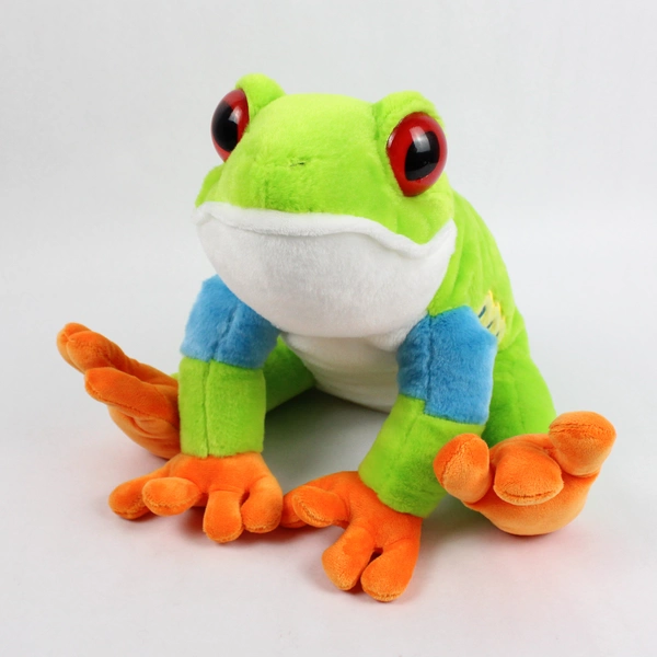 Lot of 3 Green Frog Stuffed Animals Small and Medium