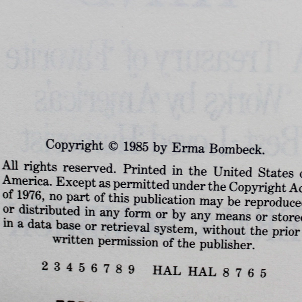 Erma Bombeck Four of a Kind Humor Book 1985 HC - Good Condition