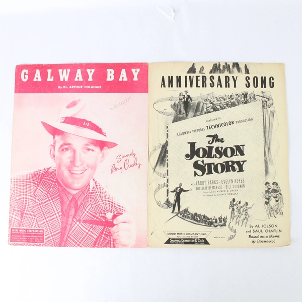 Lot Of 2 Vintage Sheet Music 1946 Anniversary Song 1947 Galway Bay