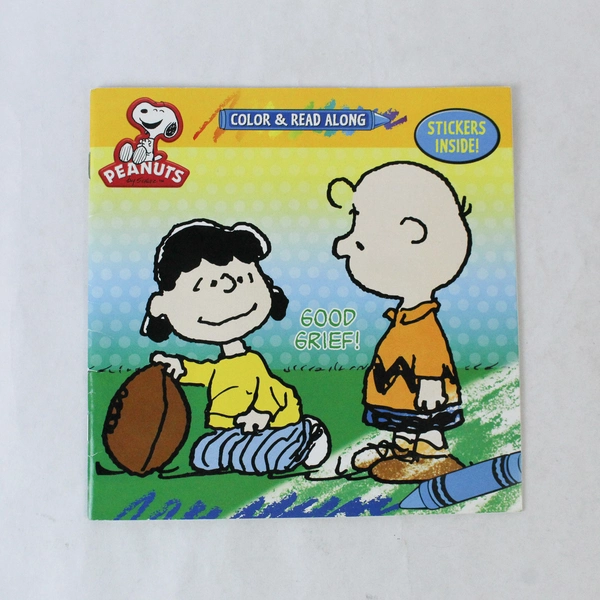 Good Grief Peanuts Color & Read Book with Stickers 2011 Charles Schulz