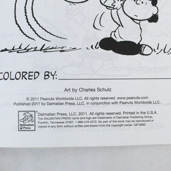Good Grief Peanuts Color & Read Book with Stickers 2011 Charles Schulz