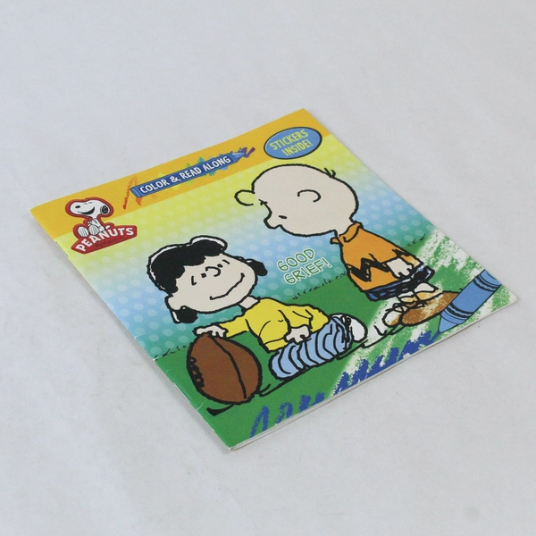 Good Grief Peanuts Color & Read Book with Stickers 2011 Charles Schulz