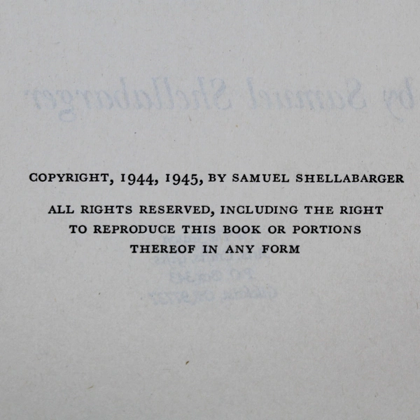 Captain From Castile by Samuel Shellabarger HC 1945 1st Edition 