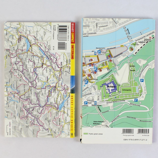 Lot of 2 Switzerland and Heidelberg Germany Travel Guide Paperback Books