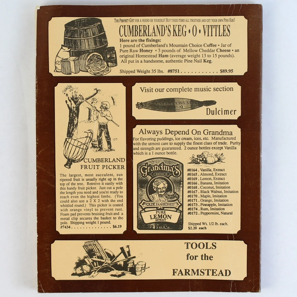 Cumberland General Store Catalog 1986 Paperback