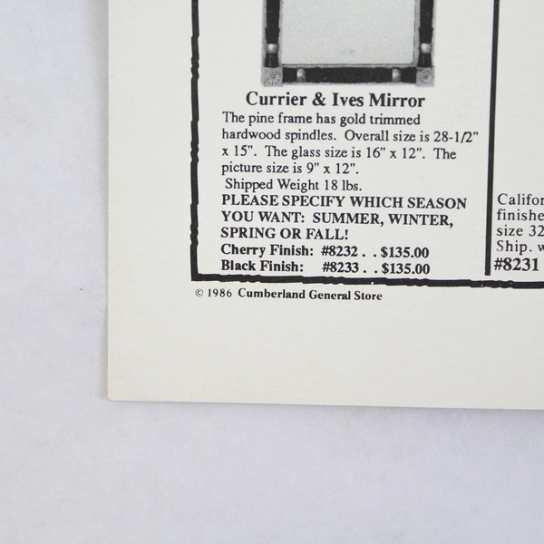 Cumberland General Store Catalog 1986 Paperback