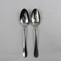 Lot of 2 Cuisinart Slotted Serving Spoons, Annapolis 18/10 Stainless 8 7/8"
