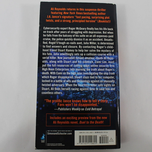 J.A. Jance Man Overboard: Ali Reynolds Novel Paperback 2018 - Pre-owned