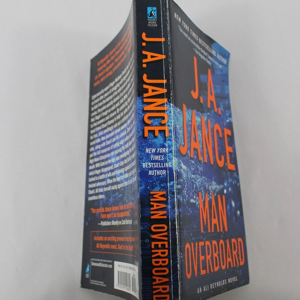 J.A. Jance Man Overboard: Ali Reynolds Novel Paperback 2018 - Pre-owned