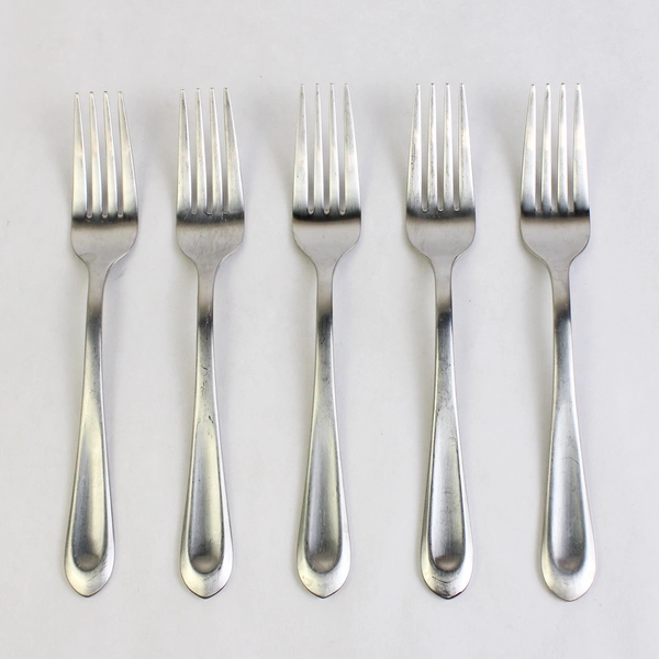 Lot Of 5 Argent Orfèvres Satin Stainless Salad Forks