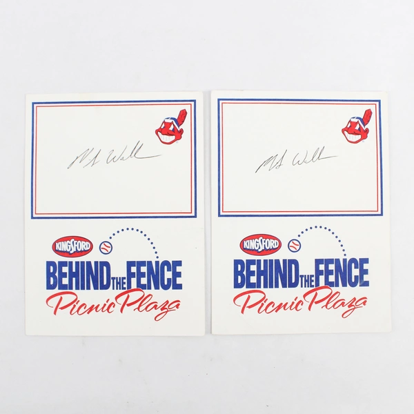 Lot of 4 1980s Cleveland Indians Autograph Cards Tom Spencer Tommy Hinzo