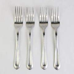 Lot Of 4 Argent Orfèvres Satin (Stainless) Salad Forks