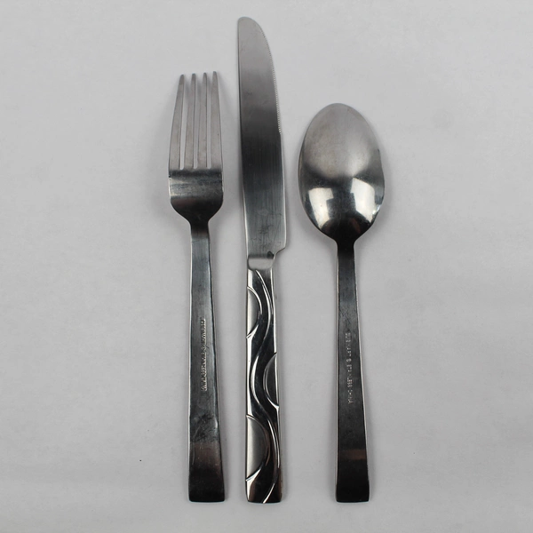 3-Piece Set Cuisinart Unity Frost Flatware, Stainless Steel