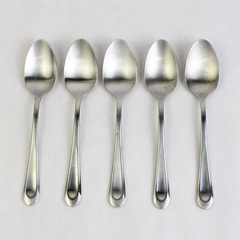 Lot Of 5 Argent Orfèvres Satin Stainless Teaspoon
