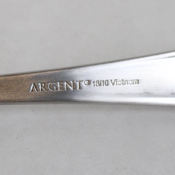 Lot Of 4 Argent Orfèvres Satin (Stainless) Serving Spoons/Table Spoons