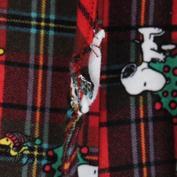 2 PC Set Peanuts Snoopy & Woodstock Christmas Pajamas Women's Size XL