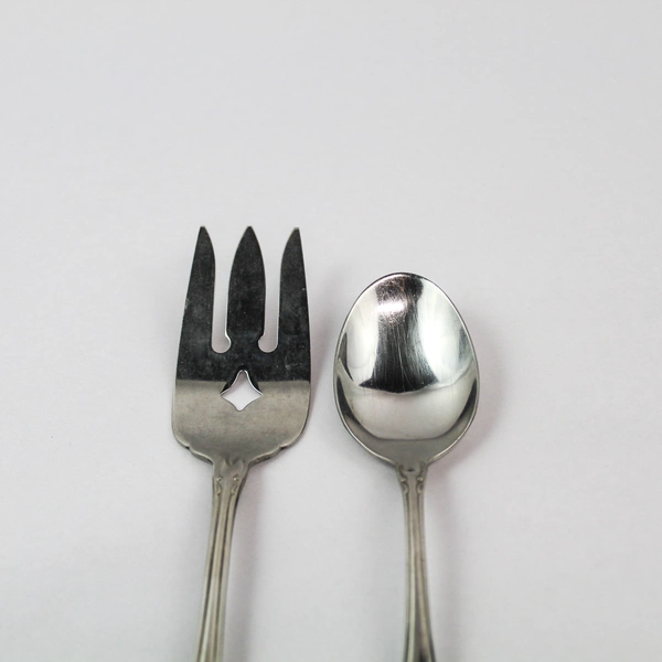 Oneida Arbor Rose Fork & Spoon Set 1881 Rogers Stainless Flatware Utensils