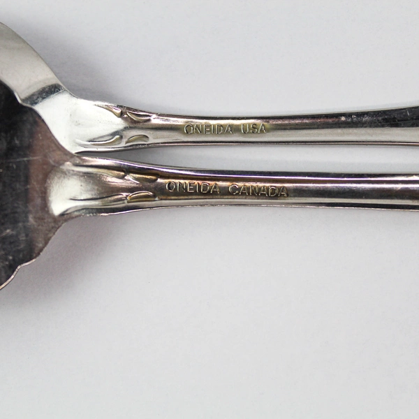 Oneida Arbor Rose Fork & Spoon Set 1881 Rogers Stainless Flatware Utensils