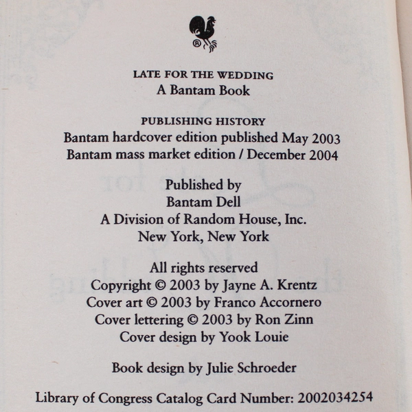 Late for the Wedding Amanda Quick 2004 Bantam Books Paperback