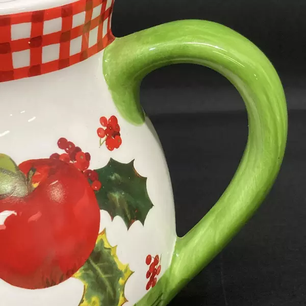 Hallmark Mitford 48oz Holiday Apple Pitcher By Jan Karan