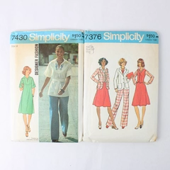 Set of 2 Simplicity Sewing Patterns 7430 and 7376 Both Cut and Size 14