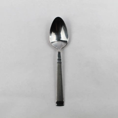 Cuisinart Rings Frost Teaspoon, 6.25" Stainless Steel Flatware