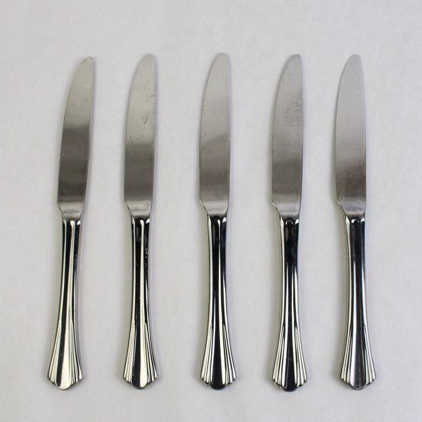 Lot Of 5 Argent Orfèvres Hampton Silversmith (Stainless) Modern Solid Knives