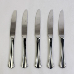 Lot Of 5 Argent Orfèvres Hampton Silversmith (Stainless) Modern Solid Knives