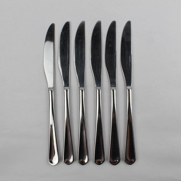 Lot of 6 Food Network Clove Place Dinner Knives, 9.25" Stainless Steel Flatware