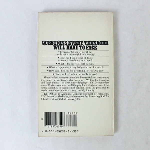 Preparing for Adolescence by Dr. James Dobson 1980 Paperback - Good Condition