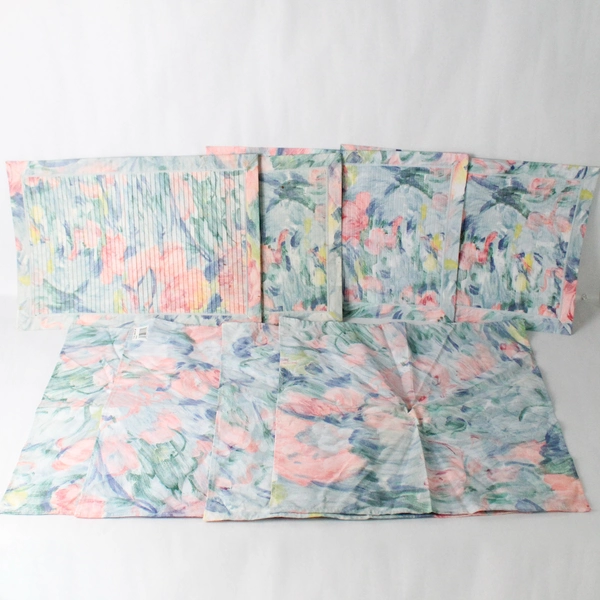 8 Piece Set of Foreston Trends Multicolor Pastel Jubilee Napkins and Placemats