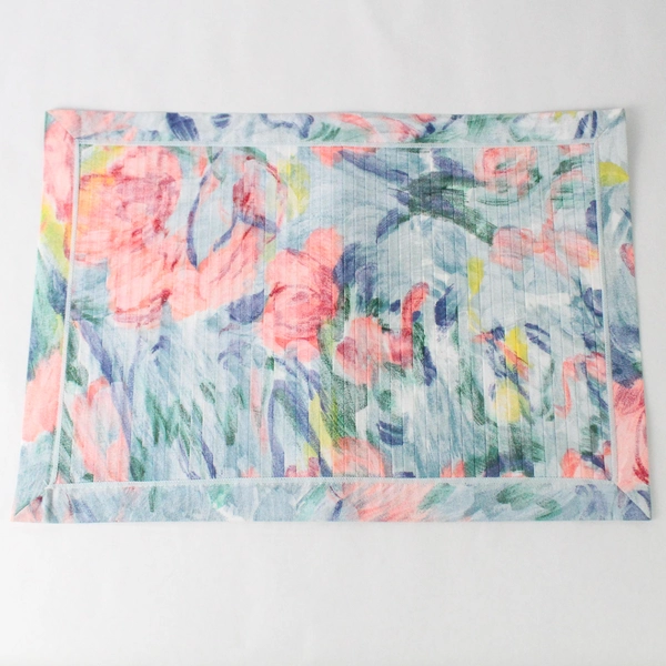 8 Piece Set of Foreston Trends Multicolor Pastel Jubilee Napkins and Placemats