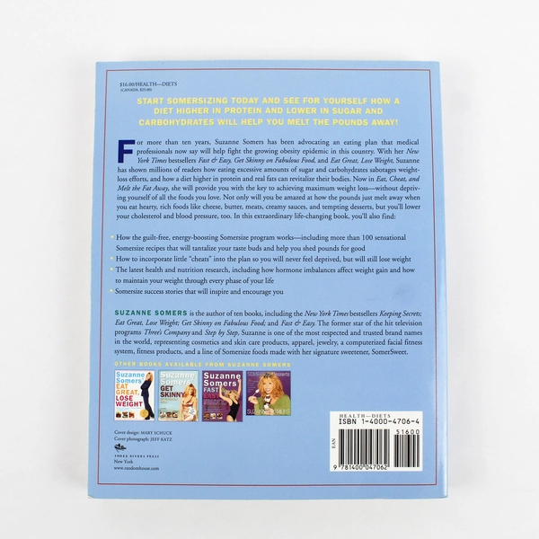 Suzanne Somers' Eat, Cheat, and Lose Weight Paperback 2001 Three Rivers Press