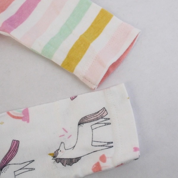 Lot Of 2 Cloud Island Unicorn and Stripes 3-6 Month One Pieces