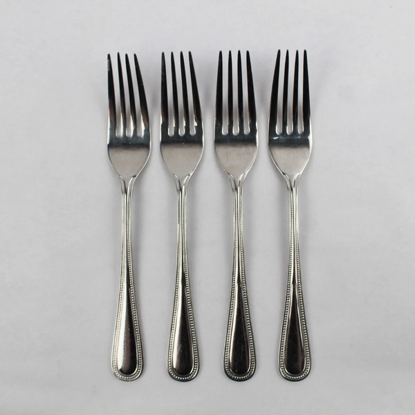 Lot of 4 Farberware Premiere Dinner Forks, 7 5/8" 18/8 Stainless Steel Flatware