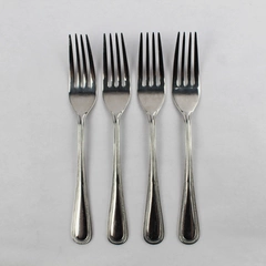 Lot of 4 Farberware Premiere Dinner Forks, 7 5/8" 18/8 Stainless Steel Flatware