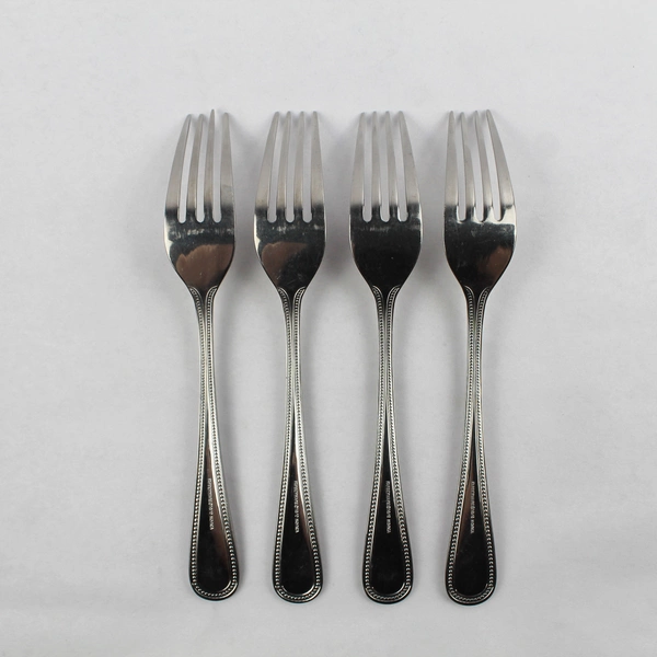 Lot of 4 Farberware Premiere Dinner Forks, 7 5/8" 18/8 Stainless Steel Flatware