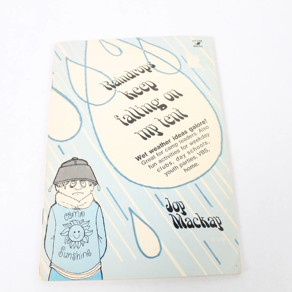 Raindrops Keep Falling on My Tent Camping Weather Ideas Vintage 1972 Paperback