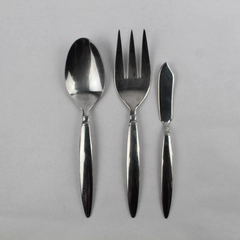 Lot of 3 Farberware Diner Serving Utensils, Stainless Steel Flatware 
