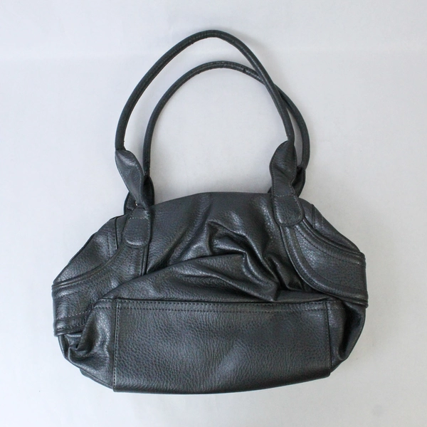 Gray Nine West Zip Up Purse with Multiple Zipper Pockets & Medallion