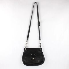 Coach Willis Legacy Black Leather Shoulder Bag 22382