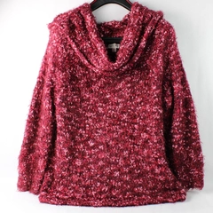 Knox Rose Magenta Pink Knit Cowl Neck Sweater Women's Size XXL