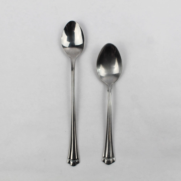 Lot of 2 Farberware Romance Spoons, Teaspoon Iced Tea Stainless Steel Flatware 