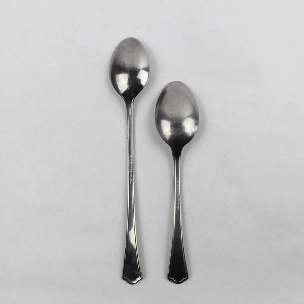 Lot of 2 Farberware Romance Spoons, Teaspoon Iced Tea Stainless Steel Flatware 