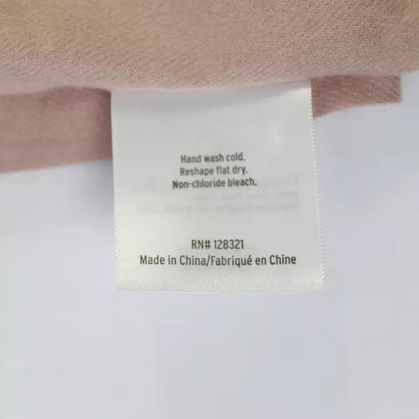 Things Remembered Mauve Pink Personalized Scarf Monogram 'R' Fringe 74" Long