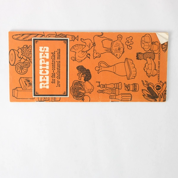 Vintage 1973 American Heart Association Recipe Pamphlet Cookbook Booklet