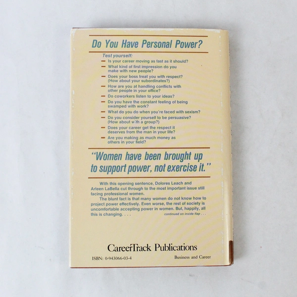 Personal Power: The Guide for Today's Working Woman by LaBella & Leach