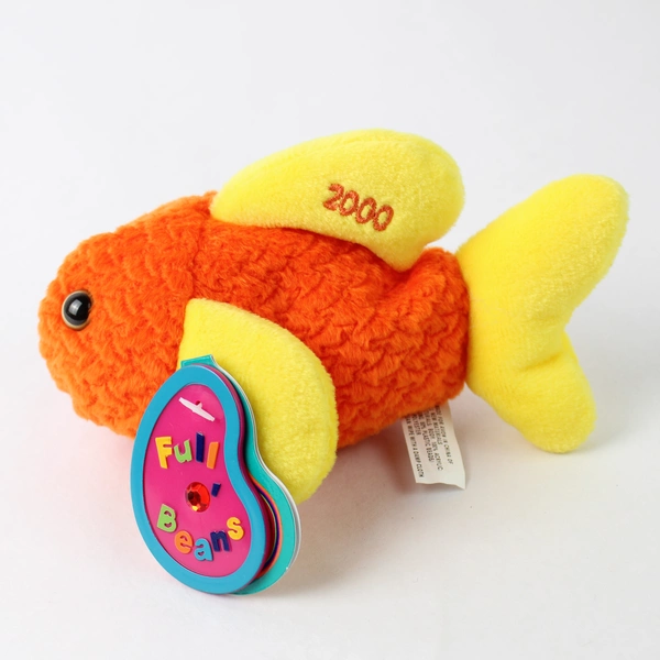 Avon Full O' Beans 1999/2000 July Gill The Goldfish Stuffed Animal W/ Tag